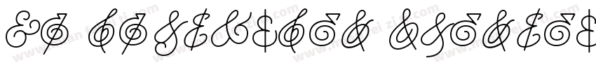 HM Ampersand Condensed Bold字体转换